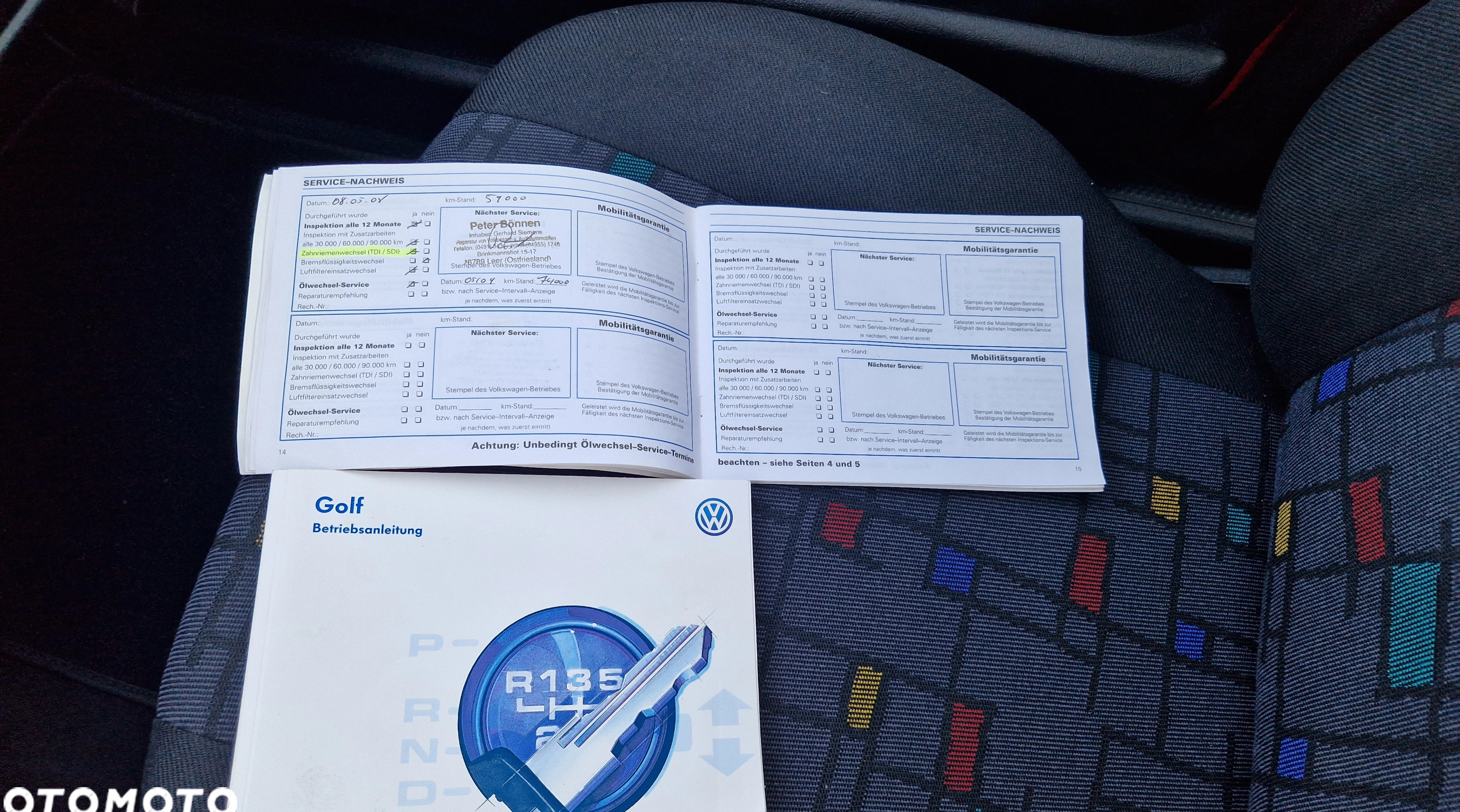 Volkswagen Golf cena 16500 przebieg: 86000, rok produkcji 1997 z Chełmża małe 781